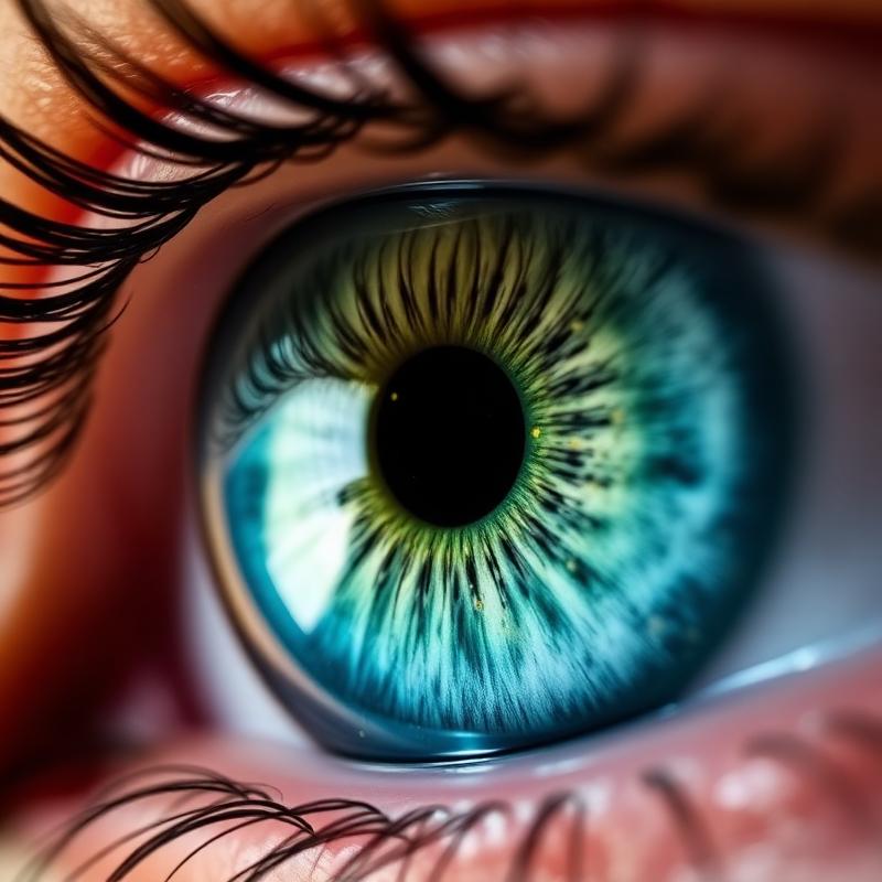 Macrophotographie d'iris